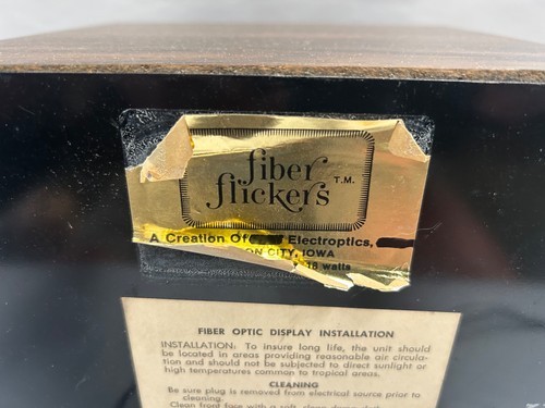 Vintage Eames Ära Fiber Flicker's Optic elektrisch beleuchtete Farbwechseluhr (A25) - Bild 14 von 21