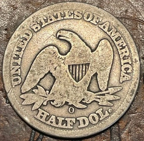 1858 O Seated Liberty Half Dollar USA 🇺🇸 Historic Silver Coin