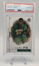 2011 SP Authentic Rookie F/X LEBRON JAMES #51 - PSA 10