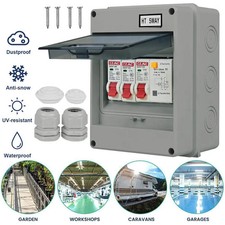 5 Way Garage Consumer Unit Protective Housing Fuse Box Cover Electrical Tools GB