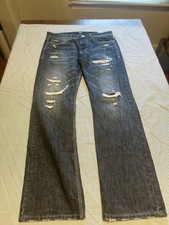 EDWIN Men's Dark Wash Blue Denim Straight Jeans Regular Fit 5-Pocket