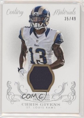 2013 Panini National Treasures Century Materials 35/49 Chris Givens #95 0q3