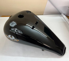 Project Bobber Chopper Custom Large Style Twin Cap Motorrad Kraftstofftank schwarz