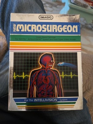 Imagic Intellivision Microsurgeon 1982 W/ Manual & 2 Overlay CIB