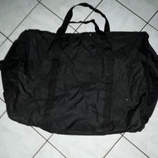 Black Lightweight Solid Duffle Bag Unisex Adult Travel Luggage