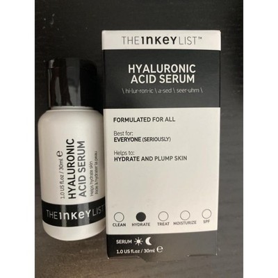 The INKEY List  Authentic Hyaluronic Acid (HA) Hydrating Face Serum  1 oz/ 30 mL