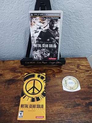 Metal Gear Solid Peace Walker Sony PSP 2010 Black Label CIB Tested Rare Konami