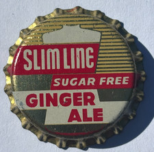 BOUCHON DE BOUTEILLE DE SODA GINGEMBRE ALE SANS SUCRE SLIM LINE ; BOUCHON INUTILISÉ, * PLZ AIDE ID THIS