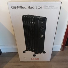 Logik L15OFR20 1500W Portable Oil-filled Radiator - Black