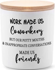 Funny Coworker Gift Candle Lavender Soy Wax Relaxing Office Friend Present