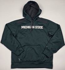 Nike Michigan State Spartans Therma-FIT Hoodie Mens Small Green NCAA Pullover