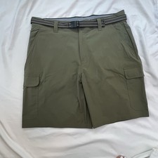 NWOT Orvis Cargo Shorts Adjustable Belt 4 Way Stretch Sz 36W 9 Olive Green