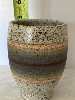 Vaso Bicchiere Artigianale Kat & Roger Ceramica Opera d'arte ceramica contemporanea K&R