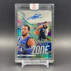 Jalen Brunson 2020-21 Panini Spectra In The Zone Auto Celestial Prizm 16/75