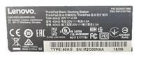 Genuine Lenovo ThinkPad Basic Docking Station Type 40AG with 90W Power Supply