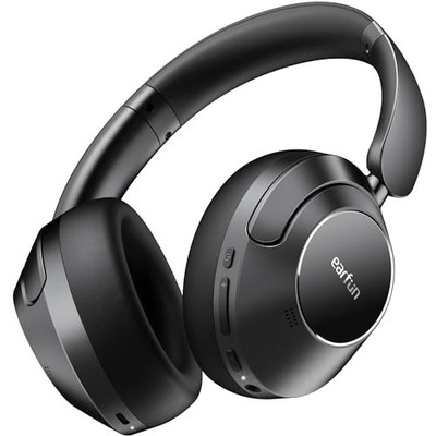 EarFun Wave Pro Wireless Kopfhörer LDAC ANC 80h Wiedergabe Faltbar Schwarz TI