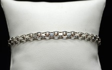 Sterling Silver Adorable Butterfly-Style Link Bracelet 7.0" FMF105