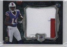 2014 Bowman Sterling Rookie Blue Wave Refractor Sammy Watkins Jumbo Patch 4l3