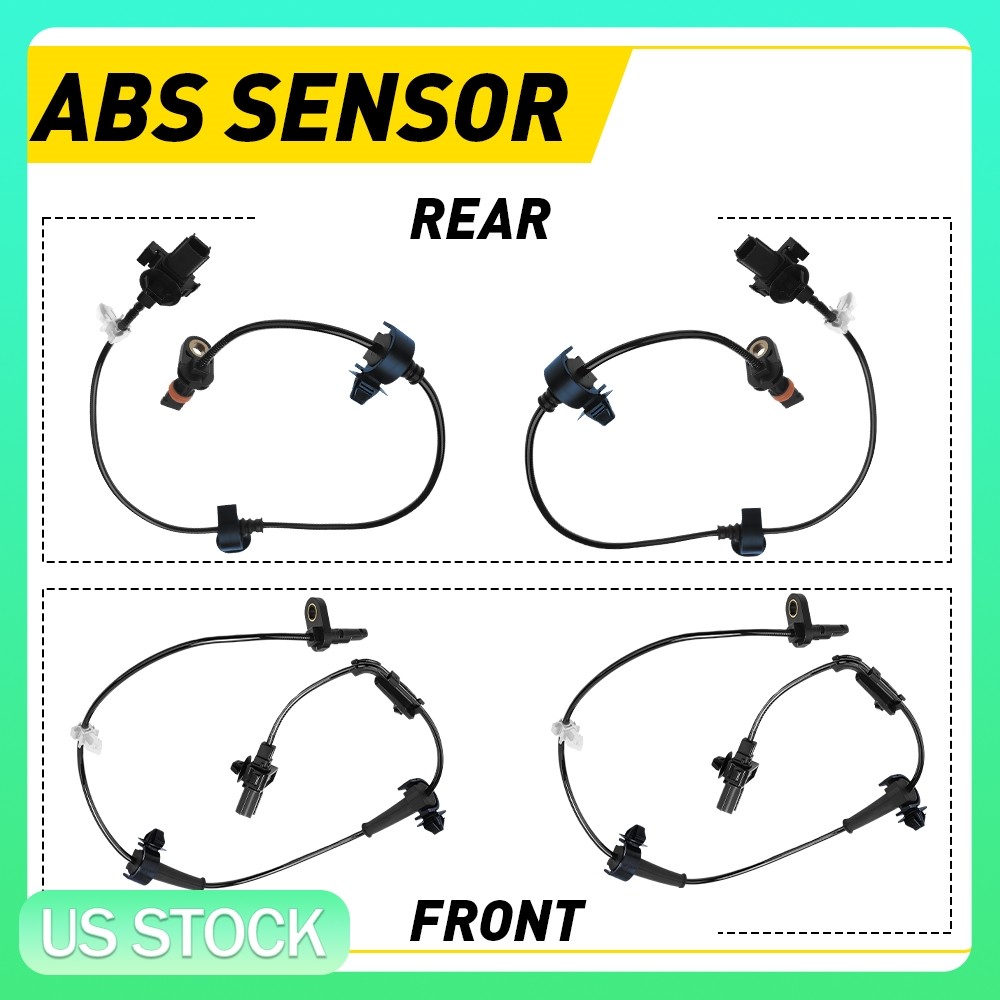 4PCS Front & Rear ABS Wheel Speed Sensor For Honda Civic 2012 2013 2014 2015