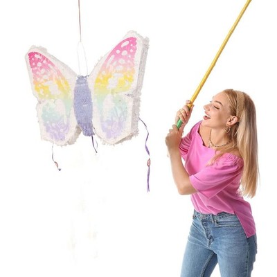23'' x 19'' ASSORTED Paper Butterfly Pinata with Pastel Colored Wings Decorations