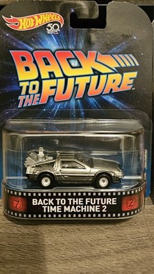 Hot Wheels Back to the Future Time Machine 2 Real Riders 50th Anniversary FLD13
