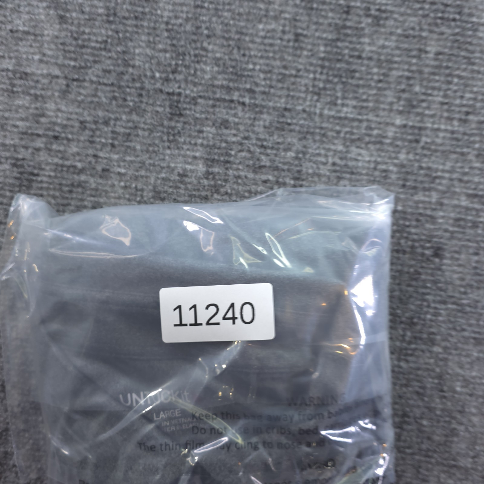 Untuckit Shirt Large Gray Solid Polyester Stretch… - image 7