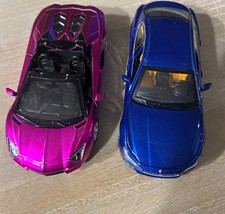 MSZ LAMBORGHINI AVENTADOR PULL BACK LUCES COCHE SONIDO ESCALA 1/32. MASERATI GHILIB
