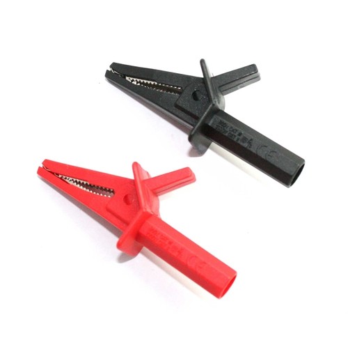 AnaTek, Pair of Blue ESR/Low Ohm Heavy Duty Croc Clips, UL/CSA, 600 Volts, - Picture 1 of 1