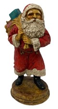 Vintage Collectible 2 Santa s Figurine S1-Bj