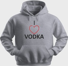 Funny Unisex Hoodie Hooded Sweatshirt Gildan Blend I Love Vodka H0440