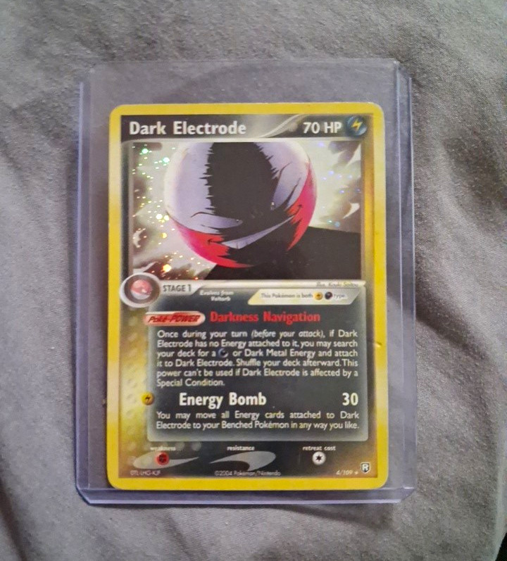 Pokemon TCG Dark Electrode 4/109 EX Team Rocket Returns Holo Rare 70 HP EN