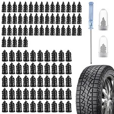 100PCS Rubber Tire Nail Repair Kit Screw In Tire Plugs for Car Truck SUV Van 4WD