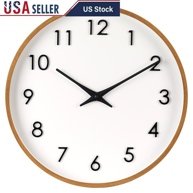 20 Inch Modern Quartz Wall Clock Easy Installation Indoor De