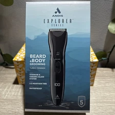 Andis 562055 Explorer Beard & Body Grooming Trimmer Titanium & Ceramic Blade NEW