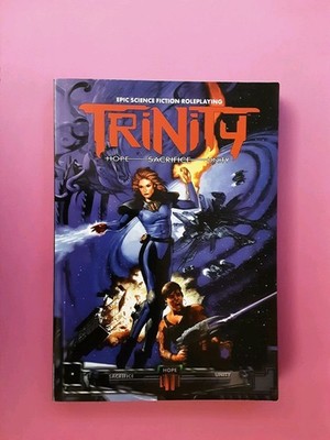 TRINITY CORE BOOK - WHITE WOLF 1998 RPG ROLLENSPIEL AEON SCIFI PSIONICS RARE