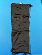 NEW Rothco BDU Pants Mens Size Large Black Military Tactical Fatigue Cargo D4