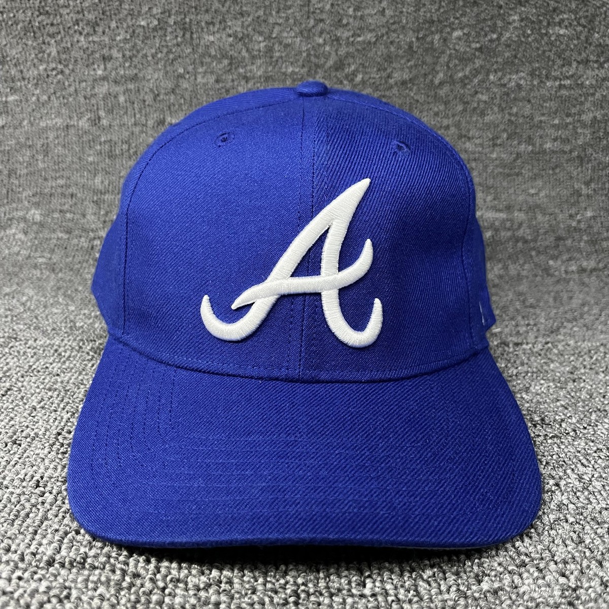New '47 Atlanta Braves Royal Blue Script A Logo Adjustable Snapback Hat Cap