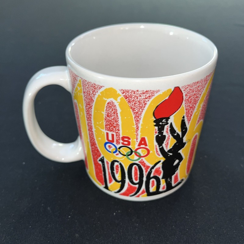 Vintage 1996 Bugs Bunny USA Olympics Coffee Mug Cup, Atlanta' Georgia' Sakura