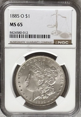 1885-O Morgan Dollar CERTIFIED NGC MS 65 Silver Dollar