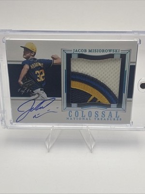 2024  National Treasures - Colossal Material Autographs Jacob Misiorowski Rc1/1