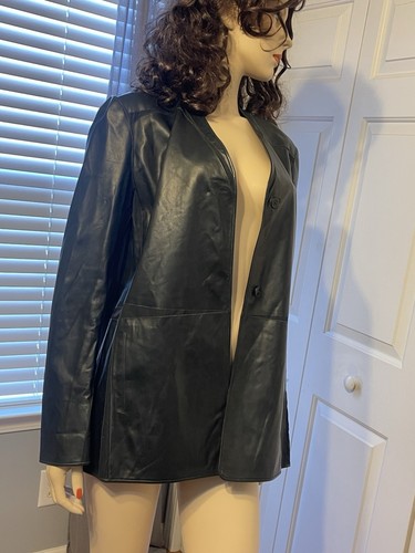 Giacca/blazer nuova JIL SANDER morbida pelle antracite TG 10 (US) vendita al dettaglio $3345 Italia - Foto 4 di 14