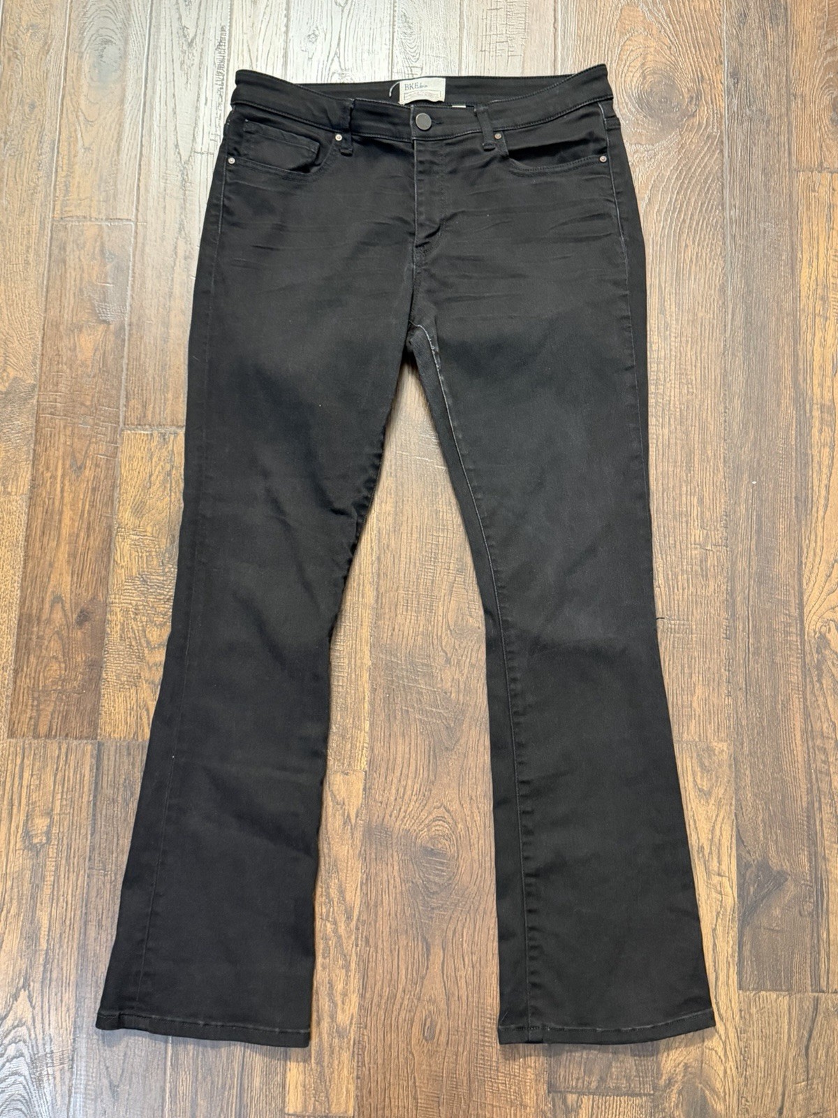 BKE Denim Payton Tailored Bootcut Jeans Womens 34x31 Buckle Black