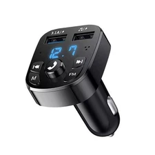 Bluetooth 5.0 Car Wireless FM Transmitter Adapter 2USB PD Charger AUX Hands-Free