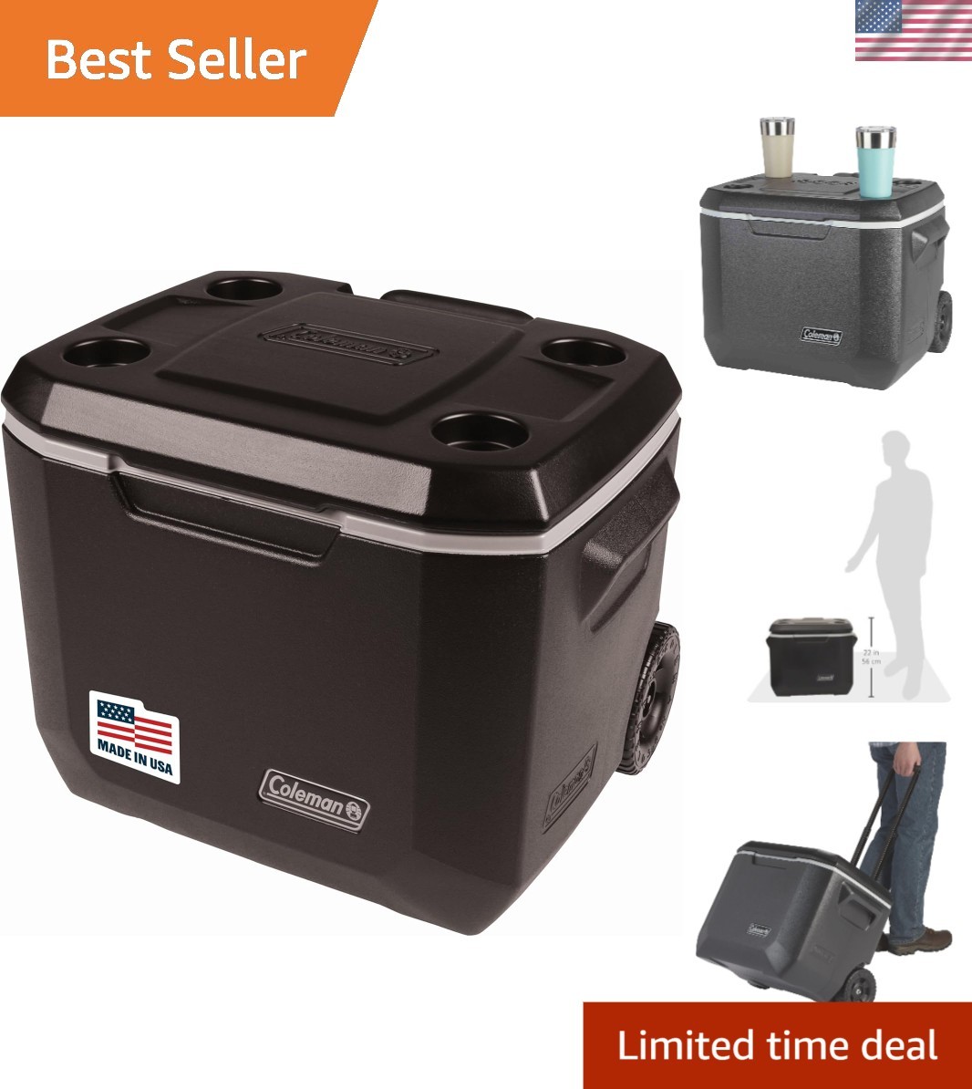 With Robust Lid - Ice Retention For 5 Days Outdoors