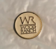 WOOD RANCH GOLF CLUB, SIMI VALLEY CA. 1"- COIN STYLE Ball Marker.