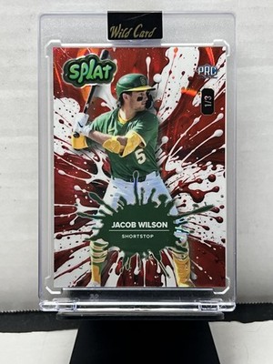 2024 Wild Card Splat - Lava Red #SBRED03-JW Jacob Wilson #/3