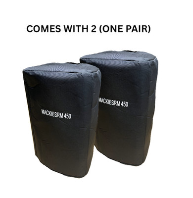 2 (One Pair)  MACKIE SRM-450 V1, V2, V3 & C300 LASE Speakers Slip Padded Covers