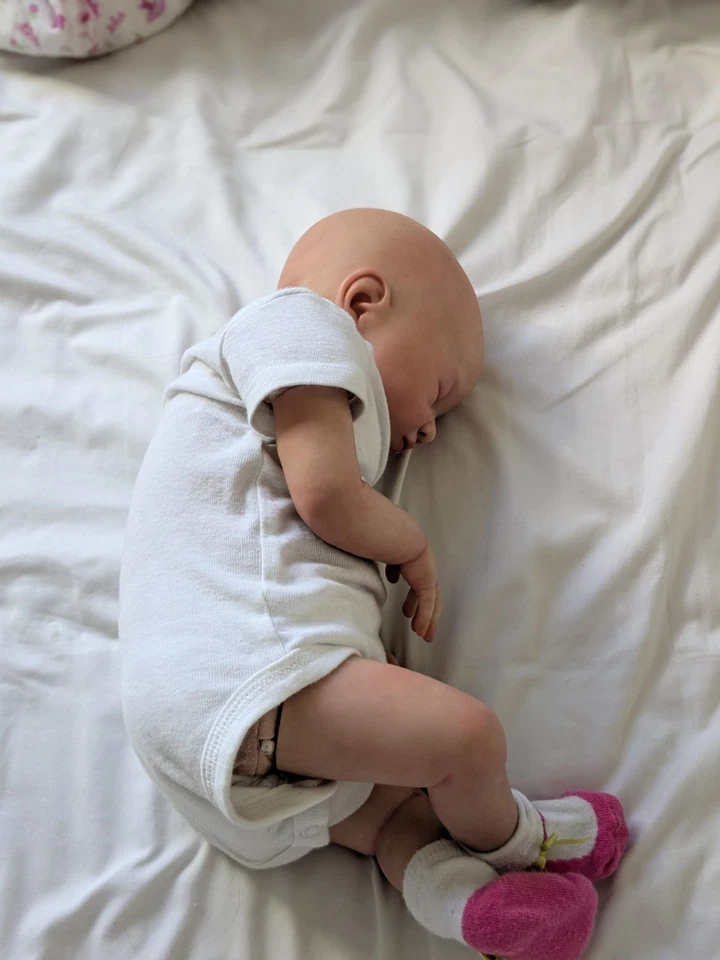 Reborn婴儿娃娃硅胶全身19英寸逼真新生儿婴儿 — 第 4/4 张图片