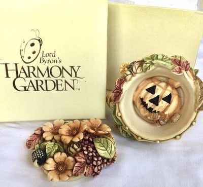 Lord Byron's Harmony Garden  Halloween Bouquet  Trinket Box  *RARE*