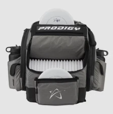 Prodigy BP-1 V3 Charcoal Grey Disc Golf Backpack Bag - Durable, Spacious